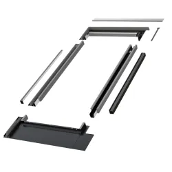 Kołnierz uszczelniający do zespoleń KZV-1-FT Thermo pojedynczego okna 66x118cm firmy Fakro kolor czarny